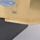 Etched Brass coffee table with Agathe Stones in the style of Lova Creation