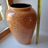 W.Germany 504-30 orange speckled vase 70s