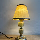 Table lamp - Alabaster cube foot