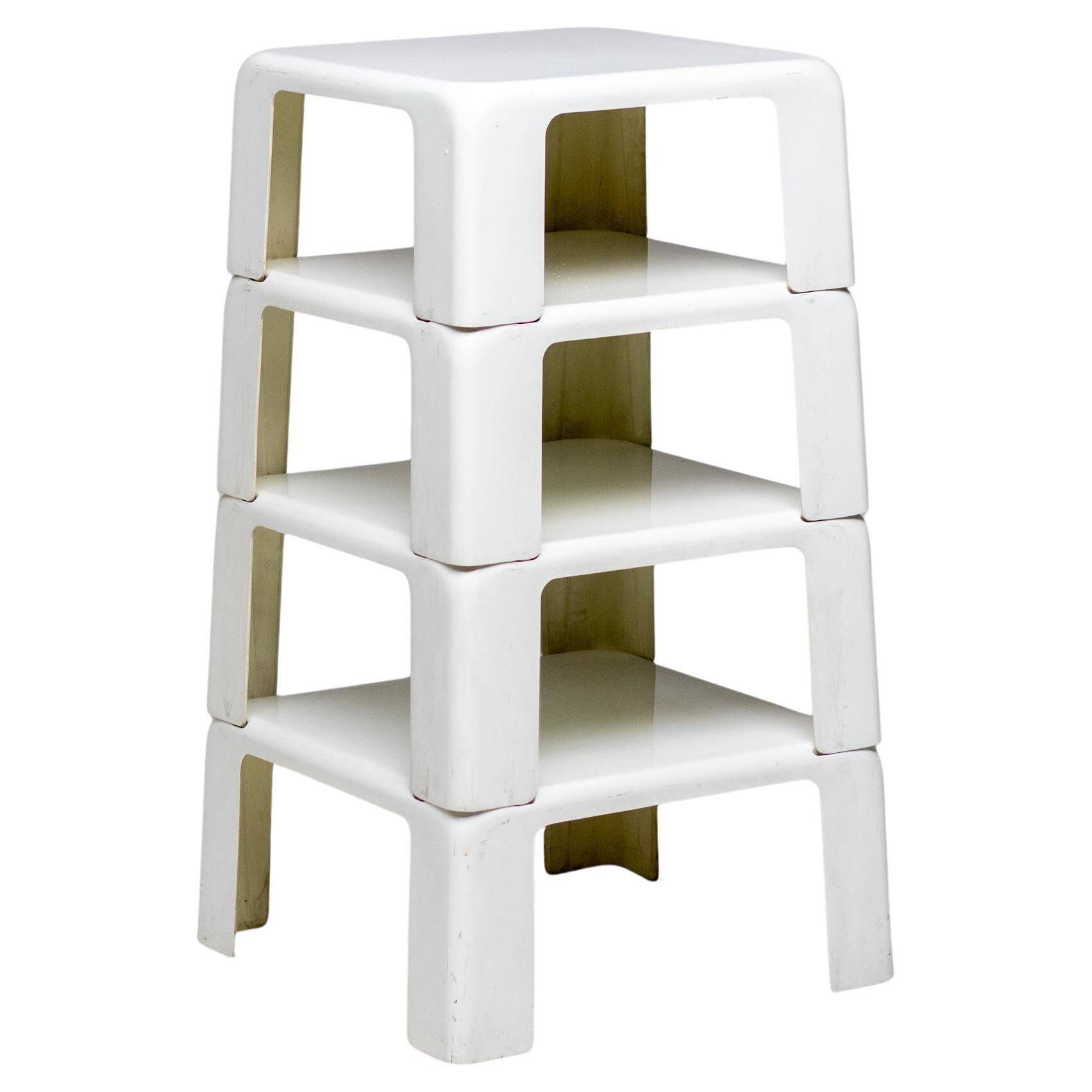 Set of four nesting tables by Mario Bellini, Quattro Gatti, Italy, 1967.