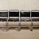 Mies Van Der Rohe Mr10 Cantilever chairs in black leather for Knoll