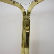 Midcentury brass and glass dining table, germany 1970s