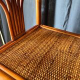 Rattan bookcase shelf