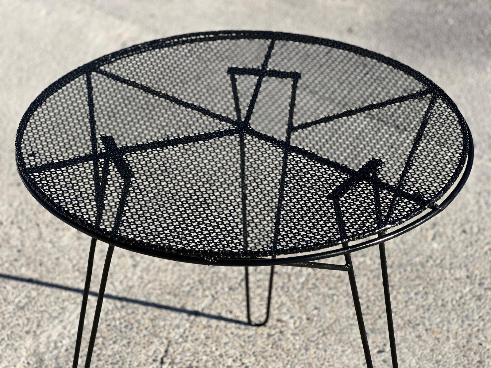 Mathieu Matégot wrought iron garden furniture, 1950