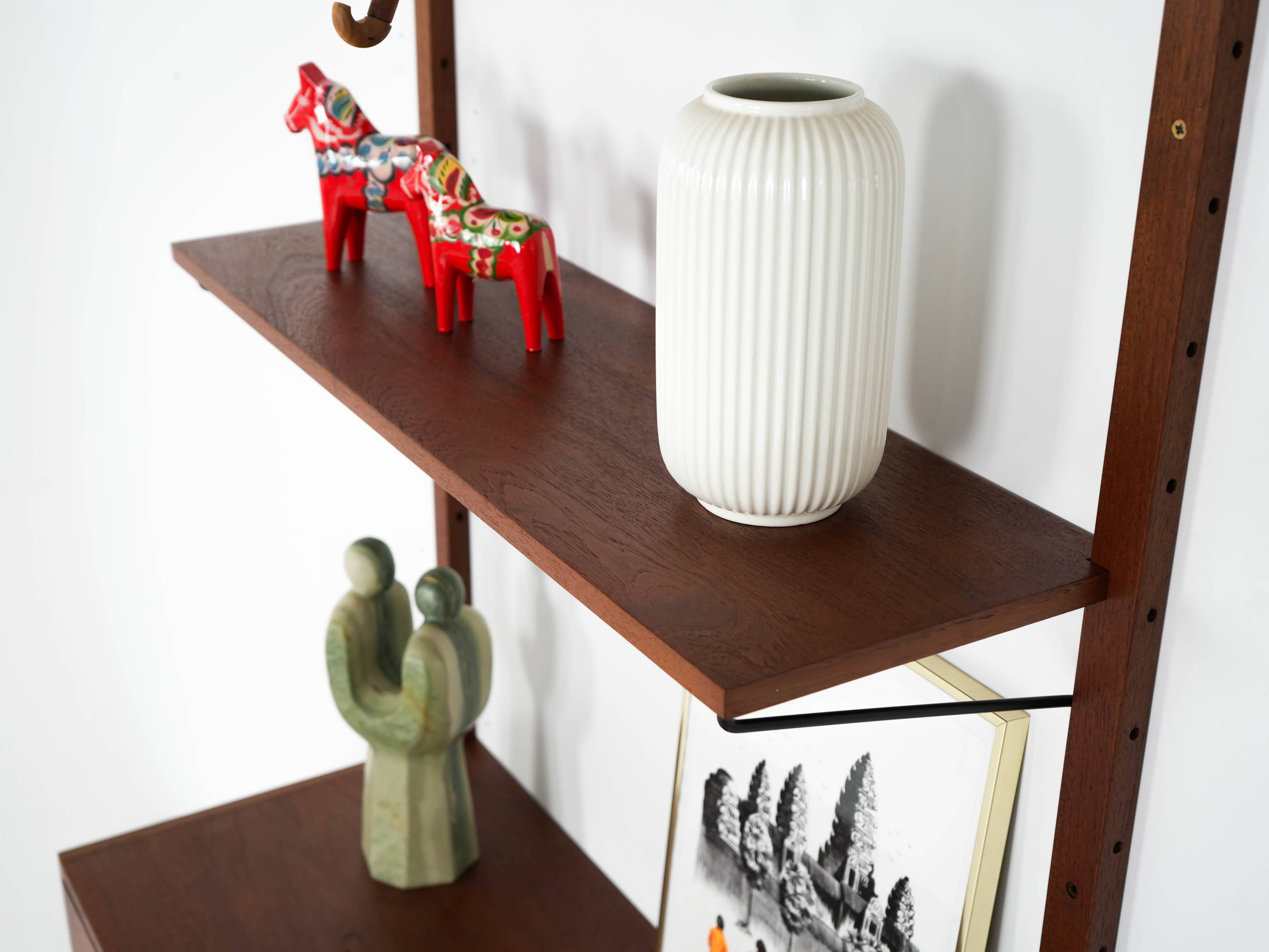 Teak shelving unit, Danish design, 1960s, made in Denmark