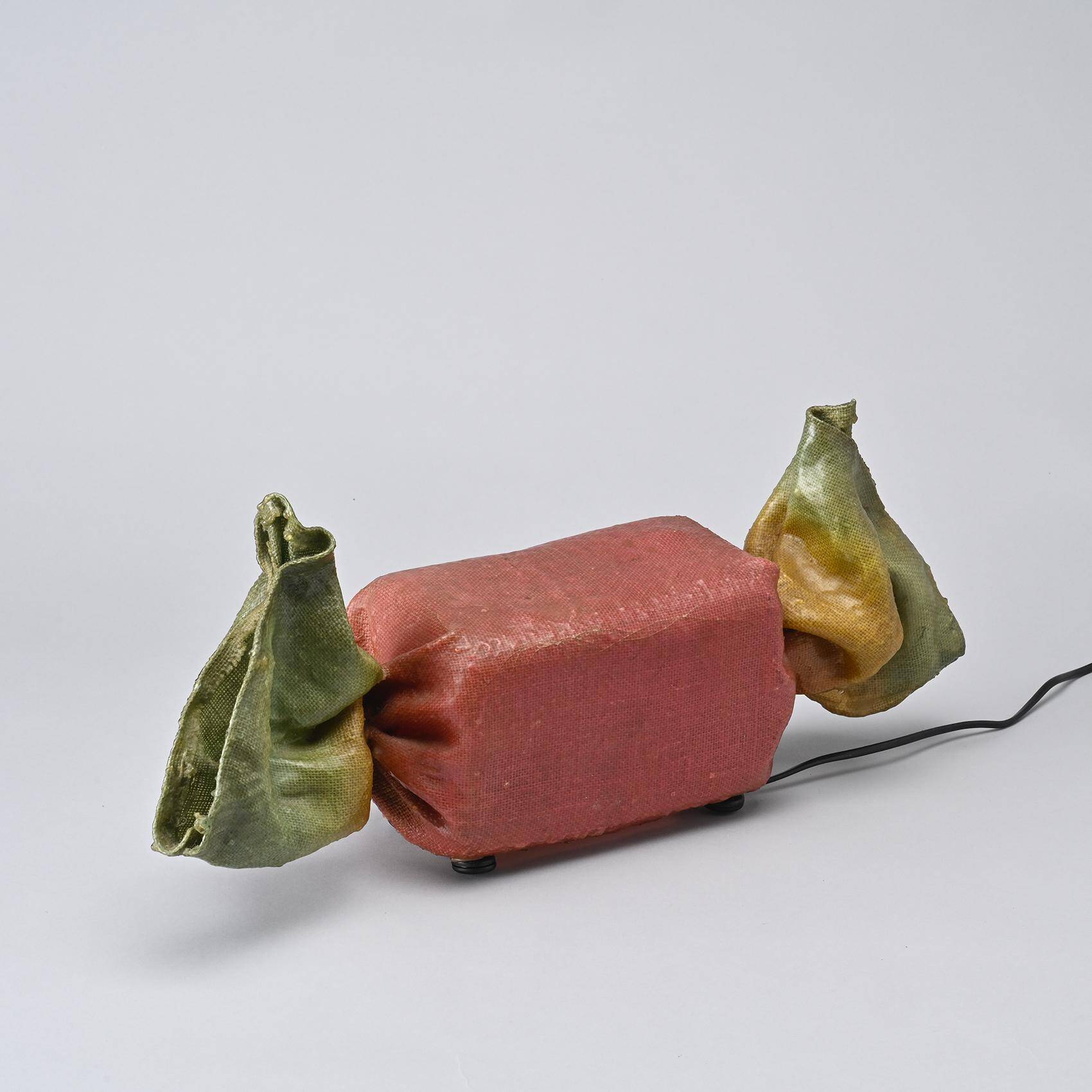 Pair of "candy" table lamps by Lionel Le Scornec, circa 1975