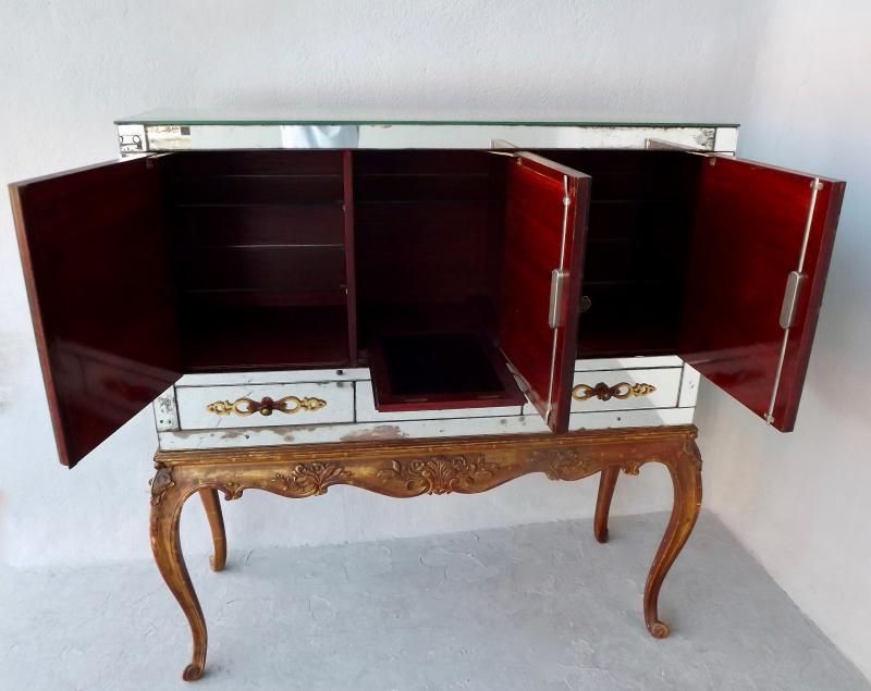 Meuble bar baroque italien