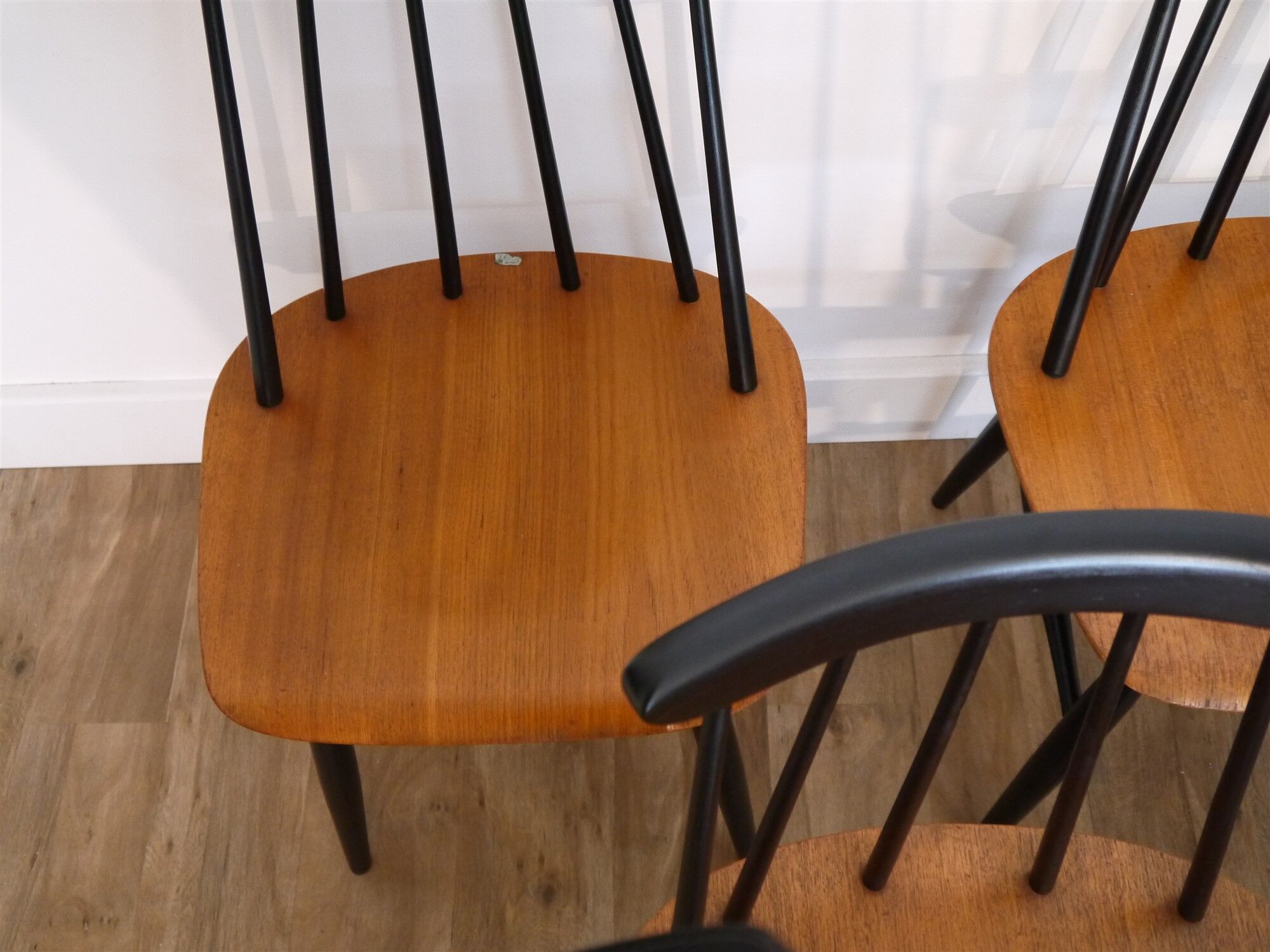Lot of 6 Fanett chairs by Ilmari Tapiovaara