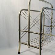 Vintage gilded metal magazine racks - 70s