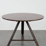 Dutch dining table/folding table from the 20th century 105cm diameter