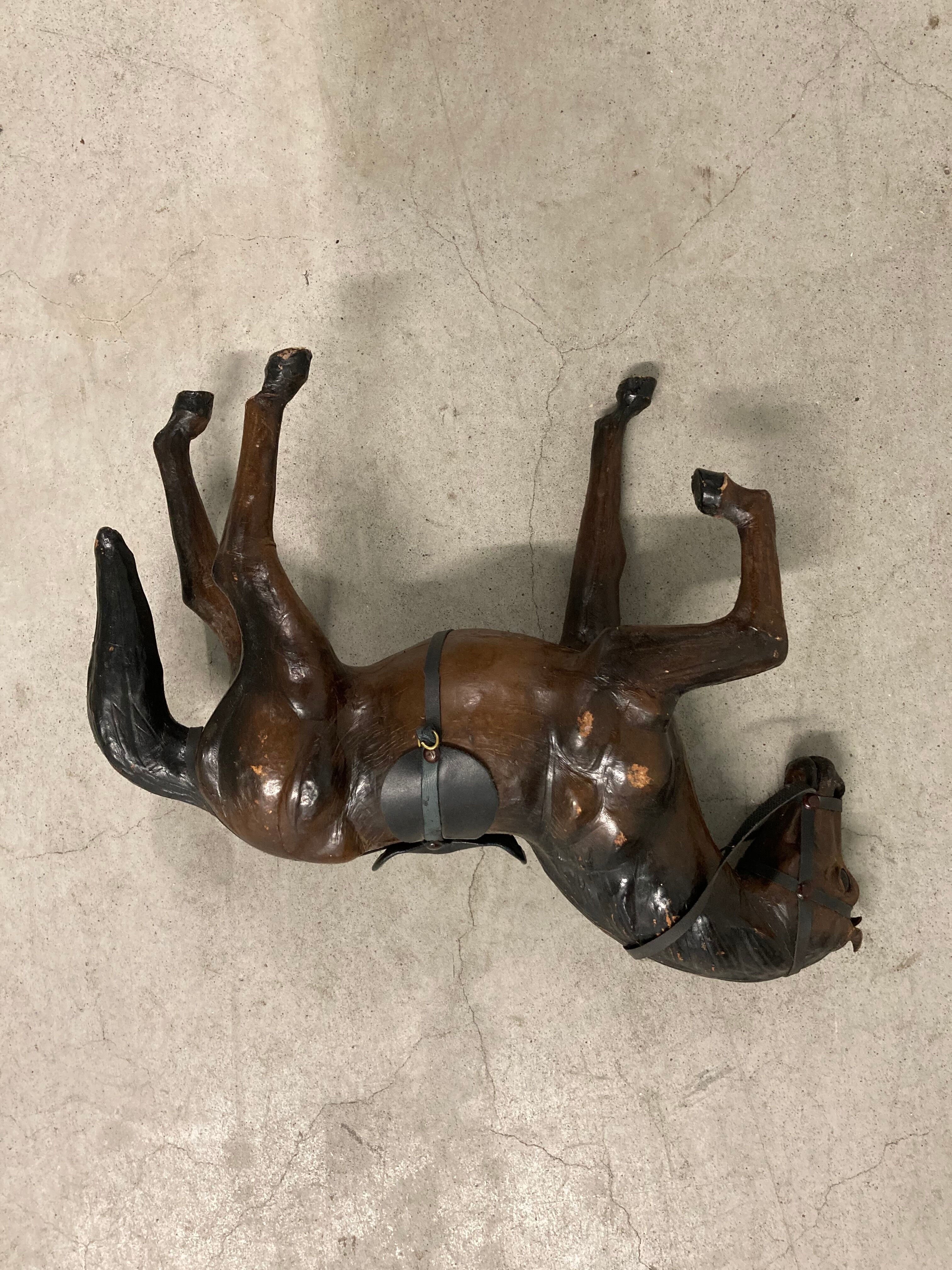 Leather horse