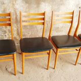 Set de 4 chaises scandinave vintage