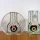 Vintage crystal glass vases from Walther , 1970s