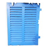 Small blue shutter L75xH101cm with louvers