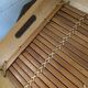 Lot de 3 plateaux osier et bambou.