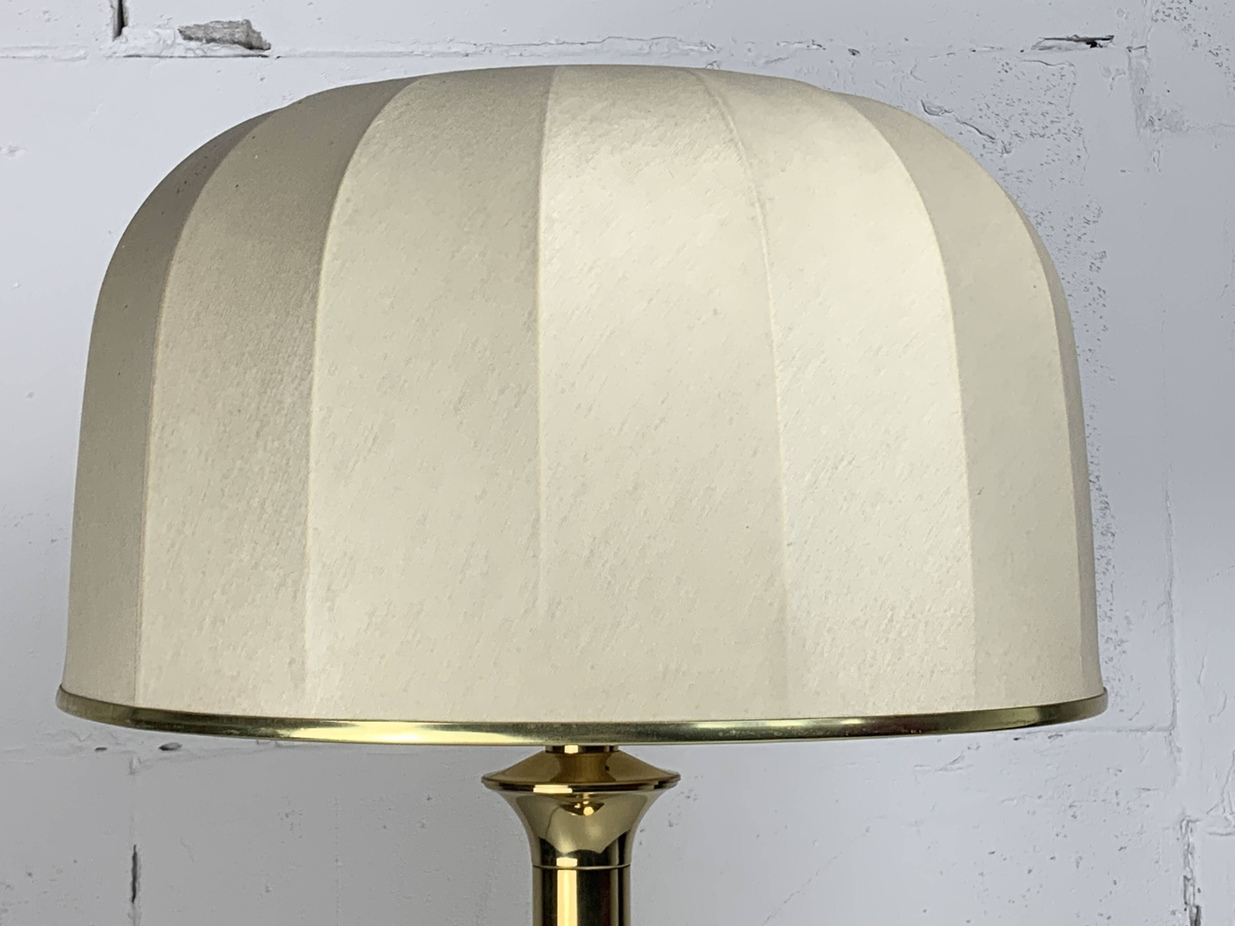 MIDCENTURY HOLLYWOOD REGENCY BRASS MUSHROOM TABLE LAMP VIENNA AUSTRIA 1960S