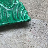 Vallauris green ceramic pocket tray