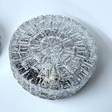 Vintage Brutalist Glass Sconce