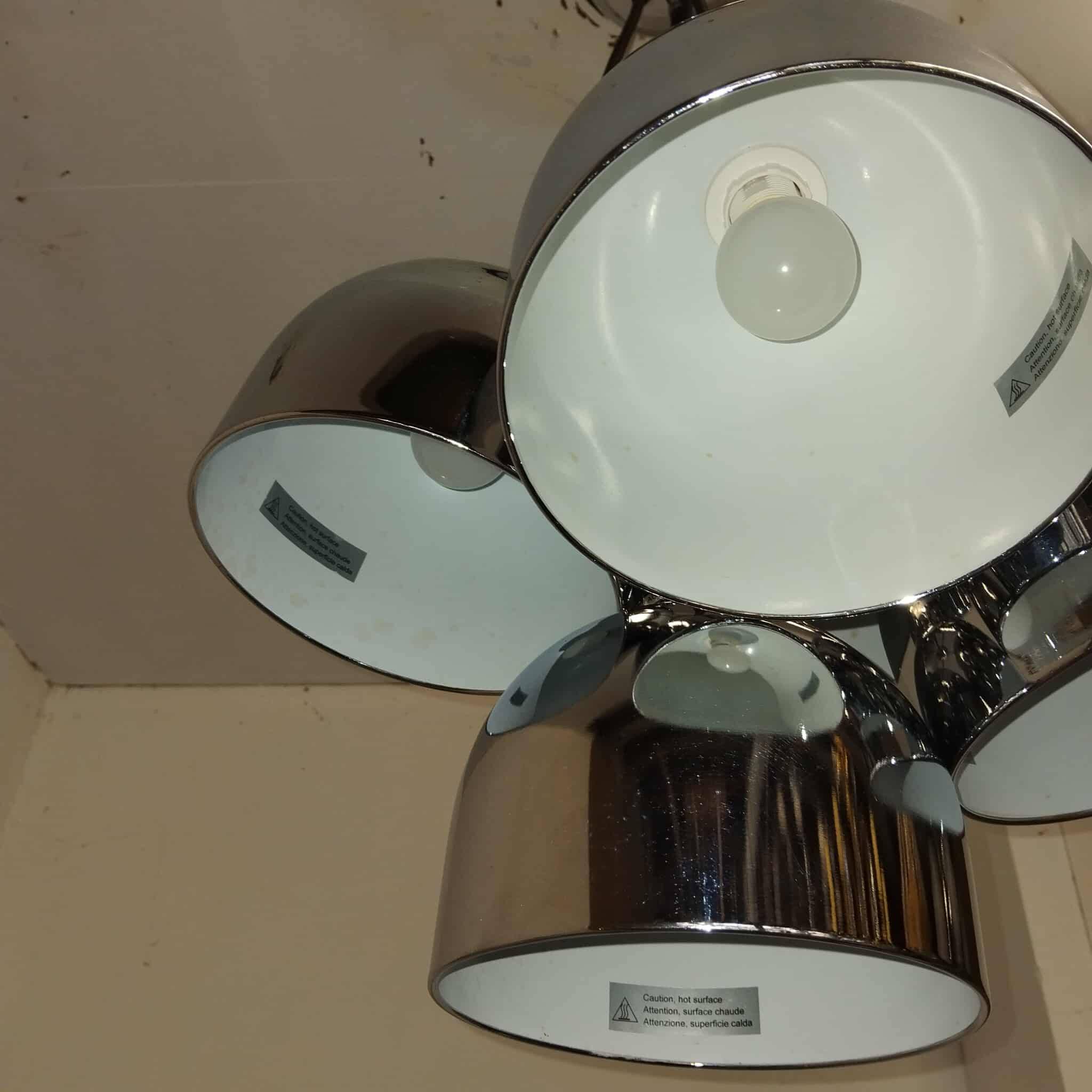 Space Art chrome pendant light