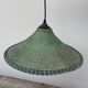 Green rattan pendant light