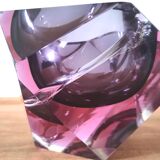 Large Sommerso diamond empty pocket Seguso 60s, 3.5 kilos