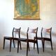 Teak Chairs, 3 pcs, Denmark 1960s/1970s, mid-c, vntg