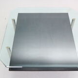 Table basse en verre et cuir 'Diesis'  par Antonio Citterio B&B Italia