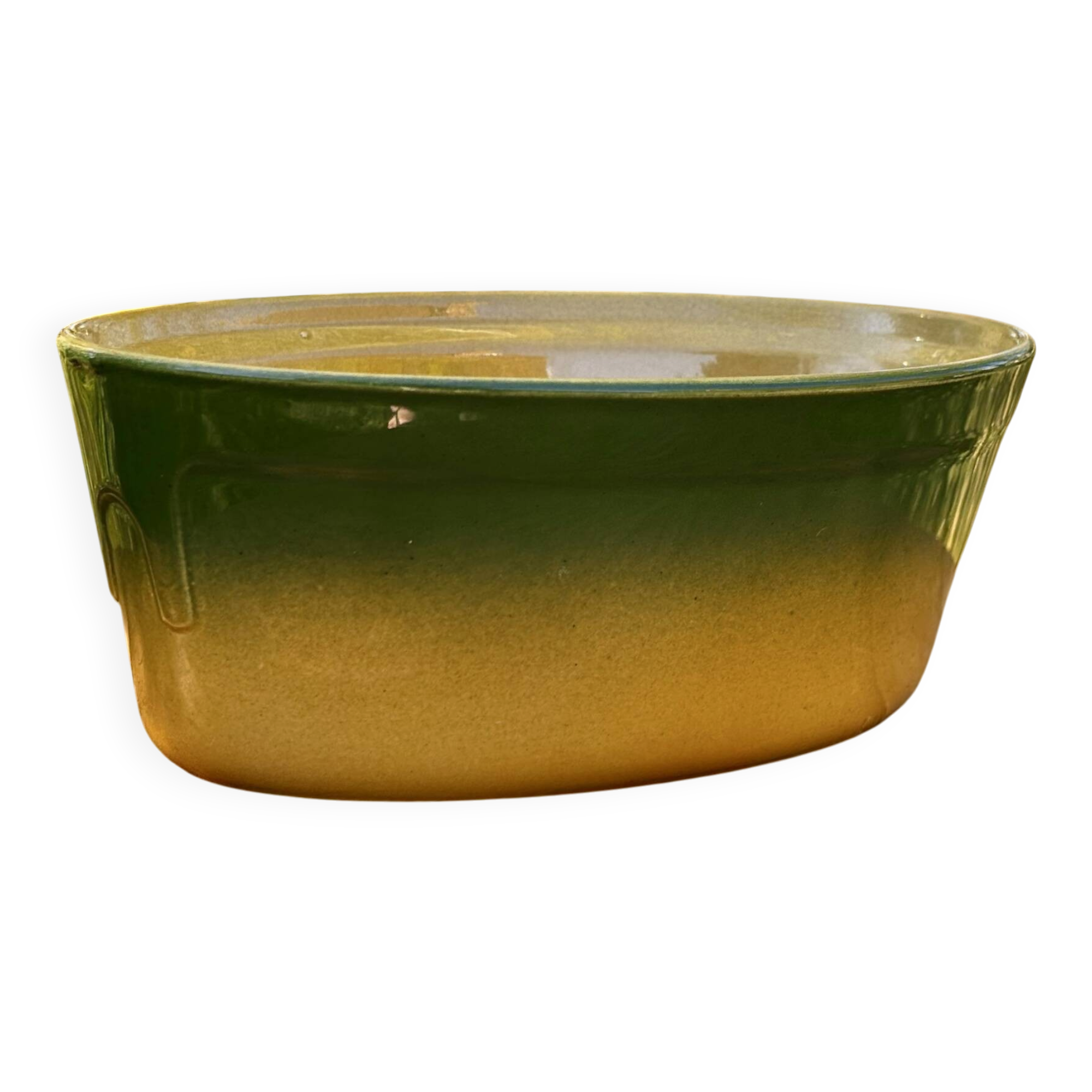 Beautiful green and yellow terrine Emile Henry