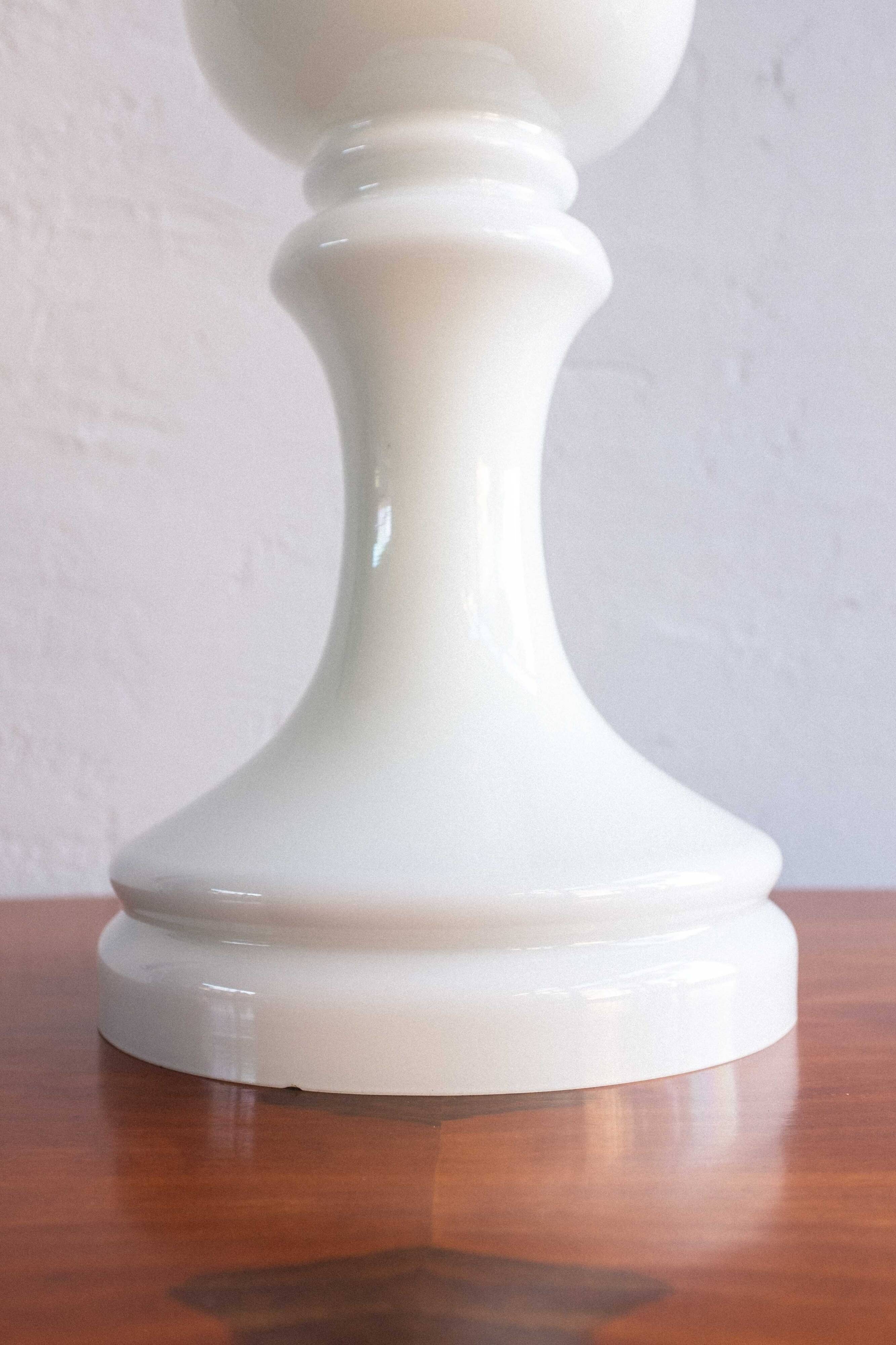 Vintage Czechoslovak Bishop Glass Lamp by Ivan Jakeš, 1970s