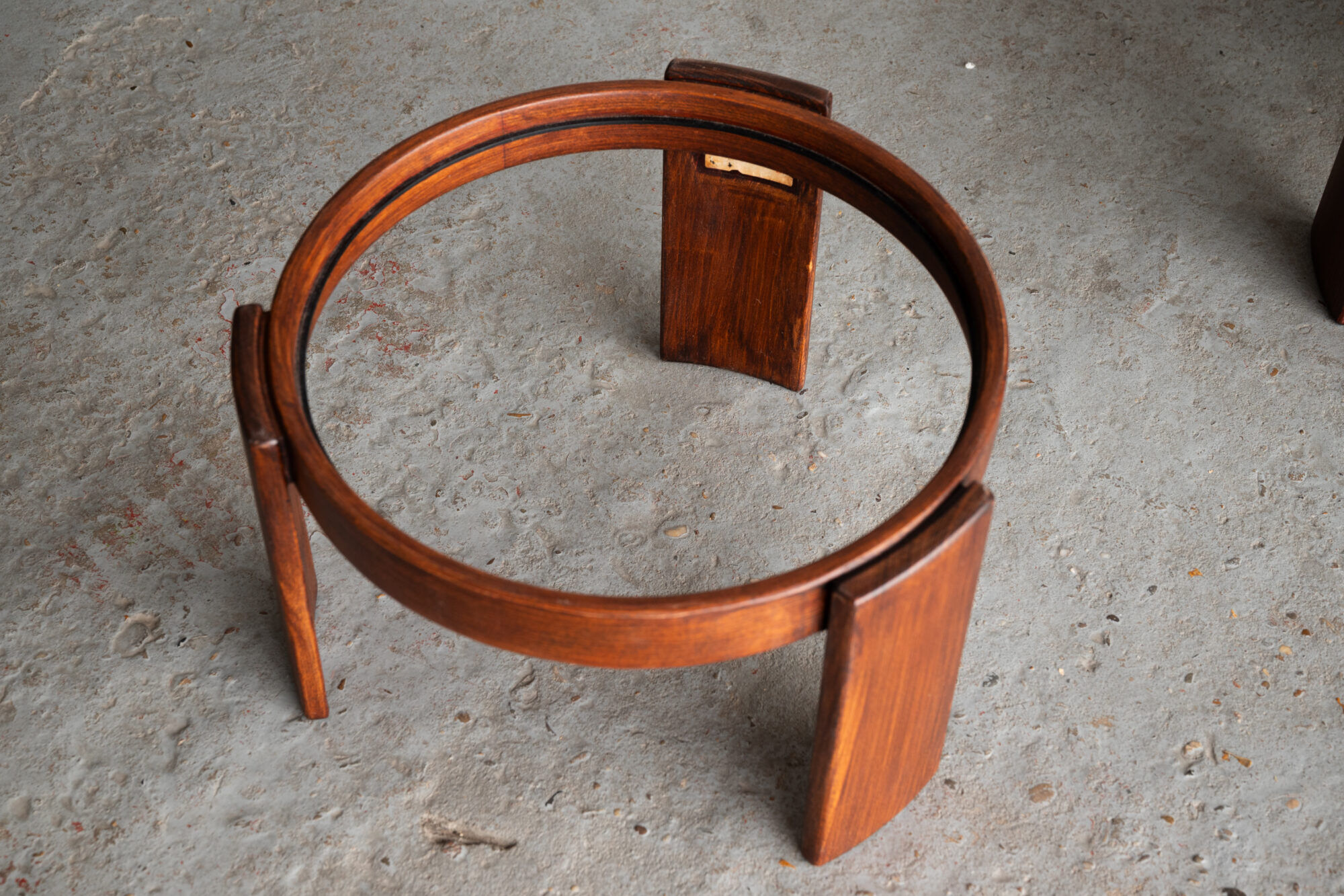 Set of 4 nesting tables by Gianfranco Frattini.