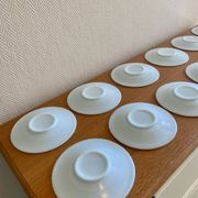 Art Deco coffee service in blue opaline