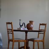 A Swedish folding table made of burl wood by Carl Hollst, Eskilstuna, 1787-1830.