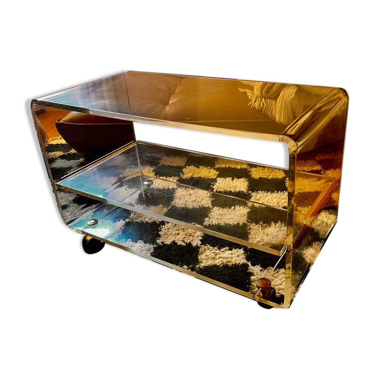 1970s Plexiglass coffee table