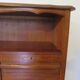Double curtain cabinet - notary furniture - solid wood - 1970 - industrial style