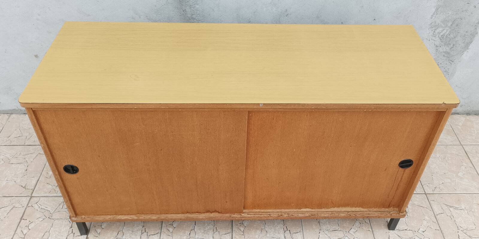 Enfilade vintage buffet d'école en chêne