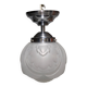 Art Deco ceiling light in frosted glass circa 1930