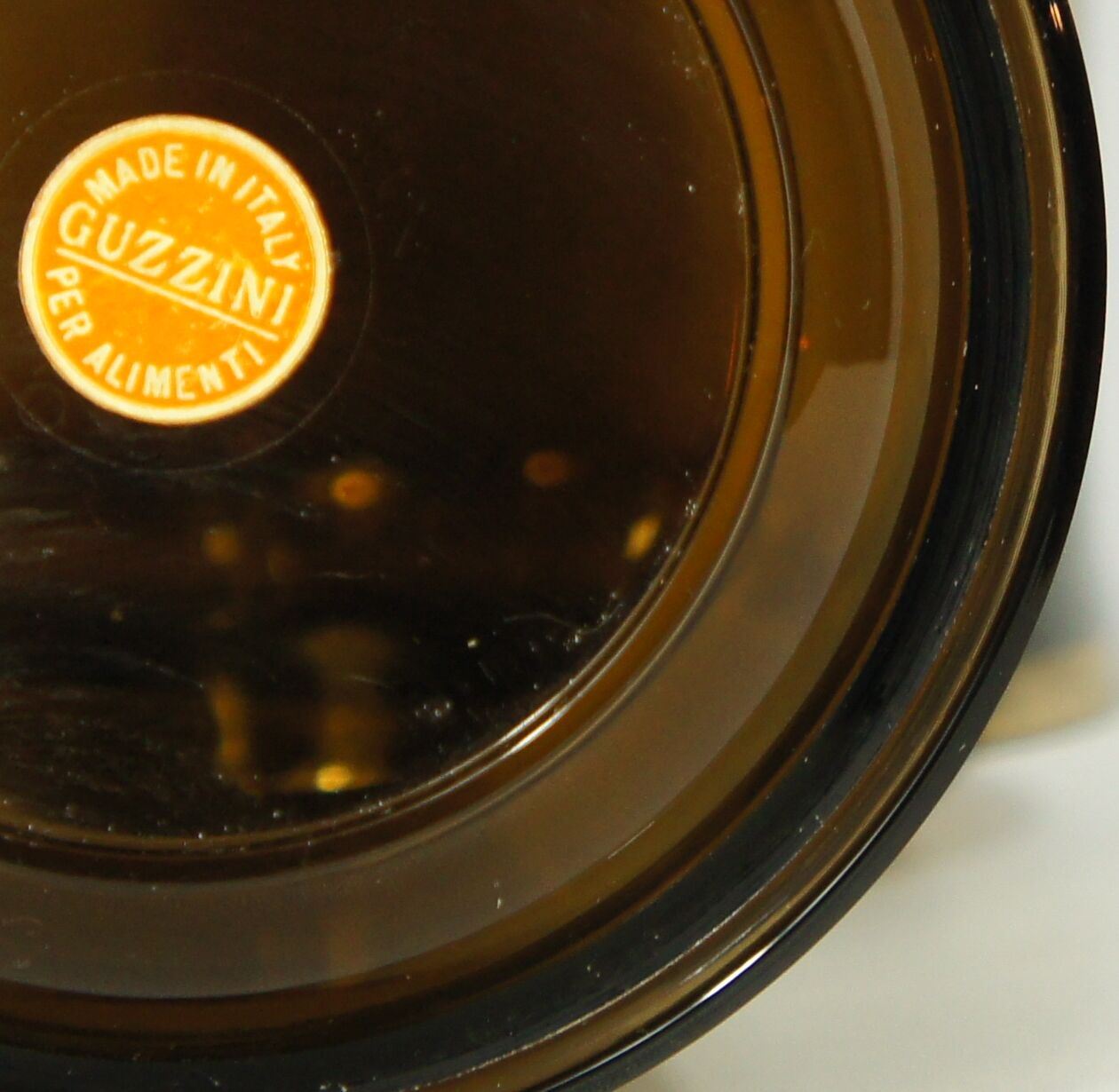 Set de 6 verres Guzzini en plexiglas fumé 1970