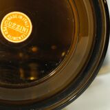 Set of 6 Guzzini glasses in smoked plexiglass 1970