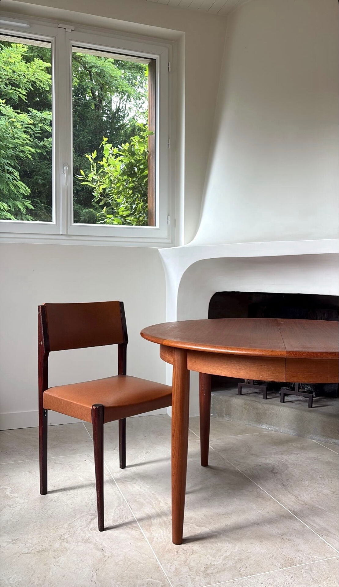 Danish teak round table