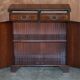 Vintage mahogany library in Art Deco style with two drawers.