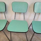 Chaises formica vert mint