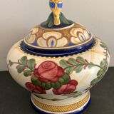 Bonbonnière art nouveau en porcelaine numérotée et signée Royal Copenhagen Denmark, 1908