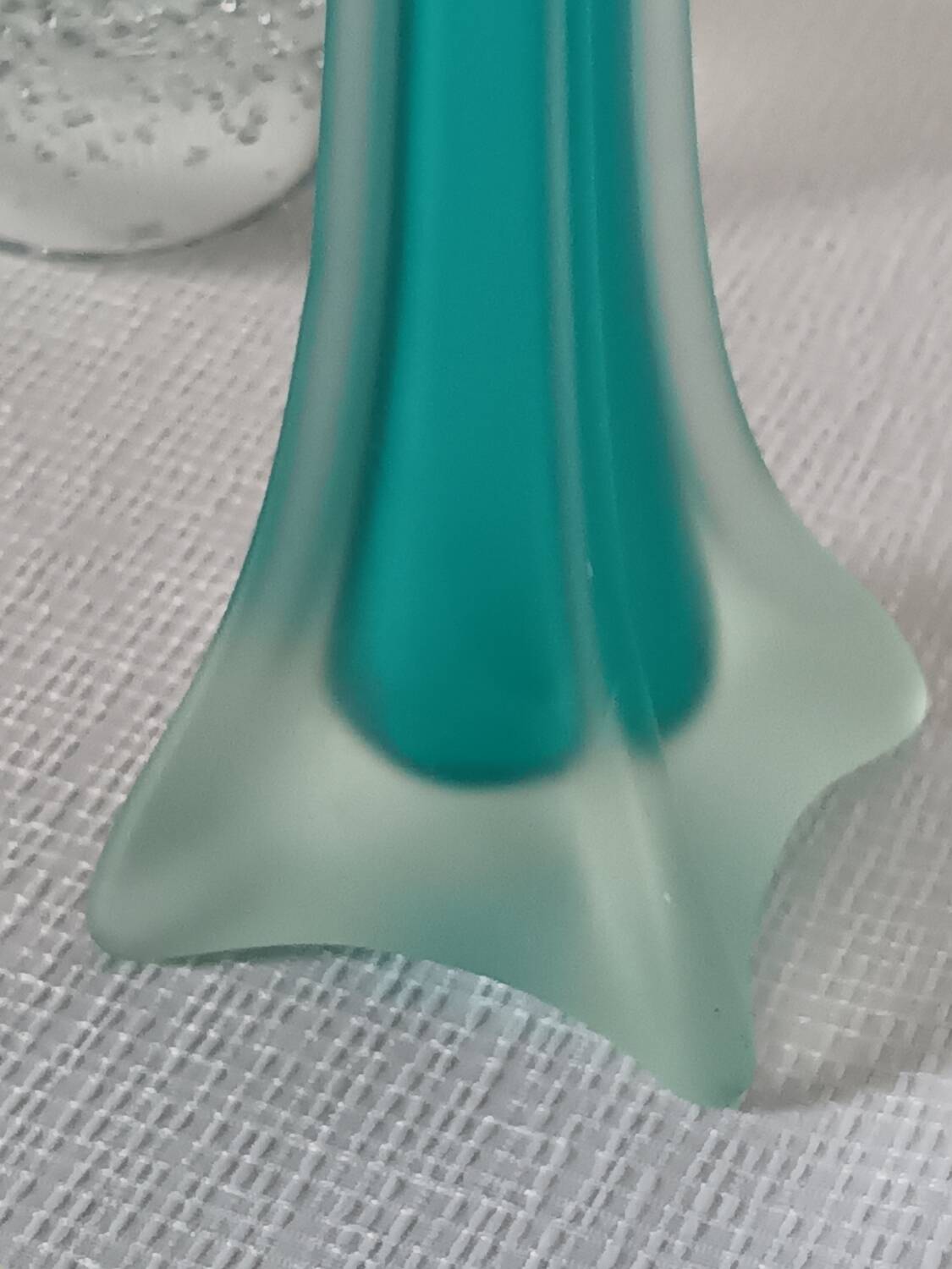 Vintage glass paste soliflore vase
