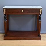 Console retour d’Égypte en acajou, époque Empire, début XIXe