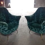 Pair of chairs ico parisi years 50/60