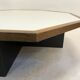 Table basse hexagonale en wengé 1960