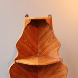 Corner Louis XV marquetry shelf
