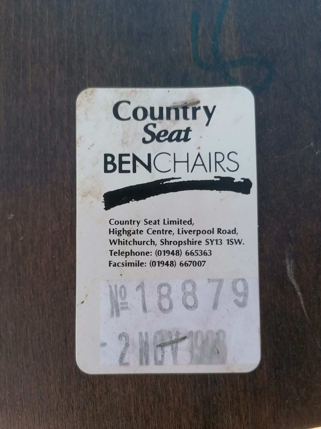 Set of 4 vintage reupholstered English country seat ltd bistro chairs