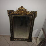 Old mirror with pediment