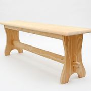 Banc de table de style rustique monastère en pin massif brut